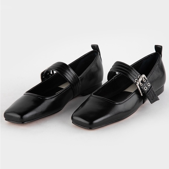 Dolce Vita Arora Ballet Mary Jane Patent Flats Sandals - Picture 5 of 15